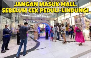 Banyak yang Tak Dicek PeduliLindungi saat Masuk Mall, Disperindag Langsung Tertibkan