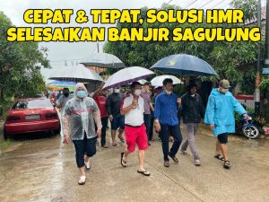 Di Kurung Hujan, HMR Terjun Lagi, Langsung Beri Solusi Penanganan Banjir di Sagulung