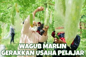Dukung Entrepreneur Muda, Wagub Marlin Panen Pare dan Borong Jualan Pelajar Kartini