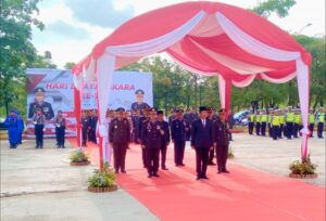 Khidmat, HMR Hadiri Upacara Hari Bhayangkara Ke-76 di Mapolresta Barelang