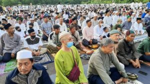 GALERI FOTO: Ribuan Warga Muhammadiyah Batam Salat Iduladha di TAJ