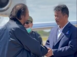 Begini Gagahnya saat Ketum NasDem Surya Paloh Disambut HMR di Batam