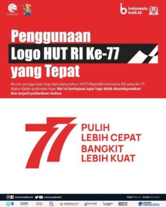 Jangan Asal Bikin, Begini Aturan Menggunakan Logo HUT Ke-77 RI