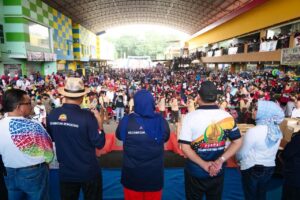 KINERJA MARLIN: Luar Biasa, Marlin Semarakkan Bengkong Smiling Morning Ke-13