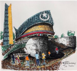 Azril Apriansyah: Mencintai Kota Batam melalui Gambar-gambar Sketsa