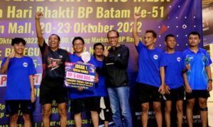 Sukses Besar, Tim Tonsea Juarai Turnamen Tenis Meja Hari Bakti Ke-51 BP Batam