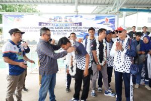 Sambut Pahlawan Batam dari Porprov Kepri, Jefridin Sampaikan Salam Bangga dari HMR
