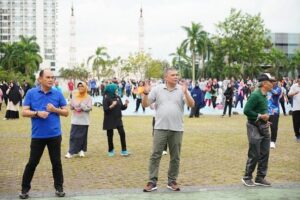 WARTA FOTO: Zumba dan Senam Bersama di HUT Ke-51 KORPRI Kota Batam, Heboooh!
