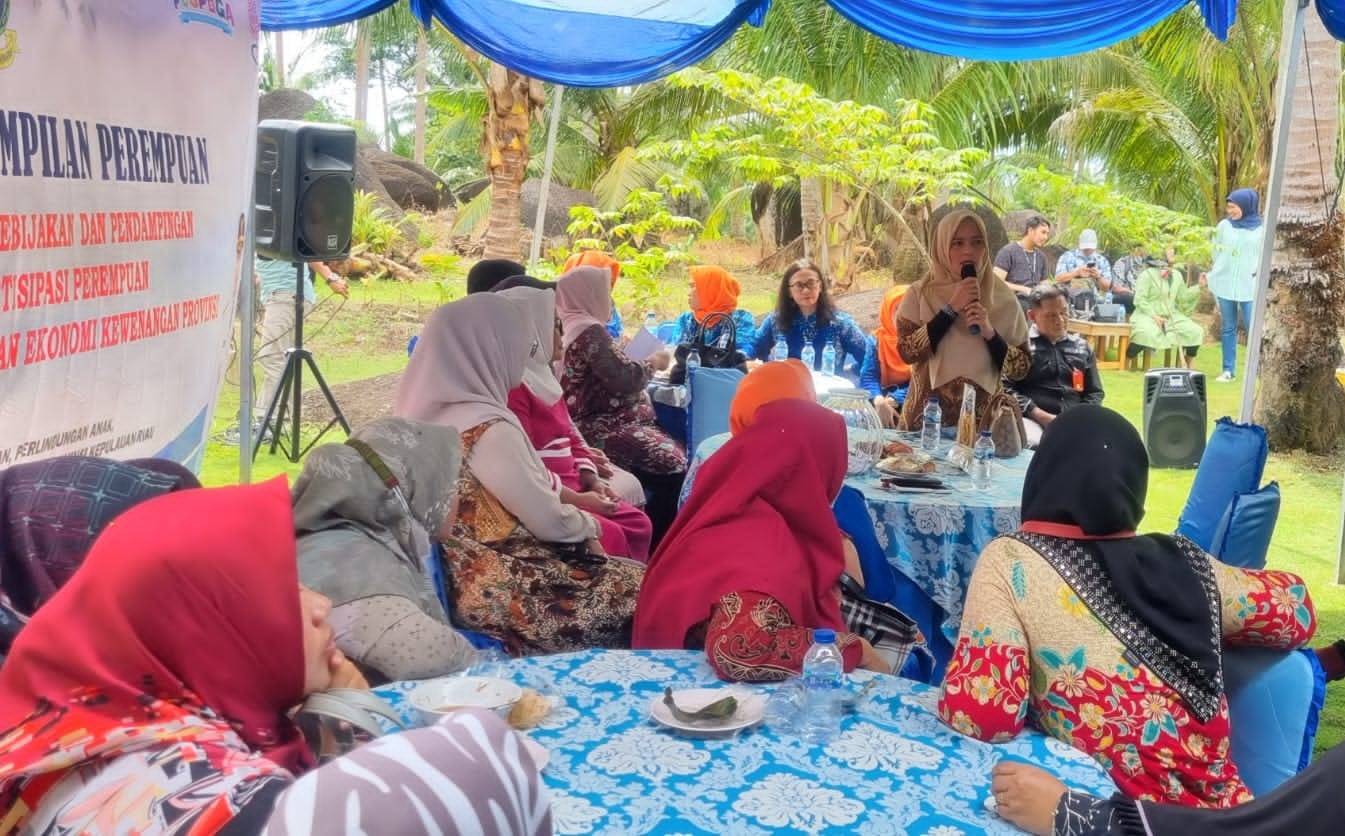 SUASANA Pelatihan Keterampilan Perempuan di Natuna Dive Resort, Sepempang, Kabupaten Natuna, Minggu (11/12/2022).