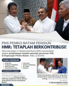 Dua “Bintang” Pemko Batam, Pebrialin & Suleman Nababan, Masuki Masa Pensiun