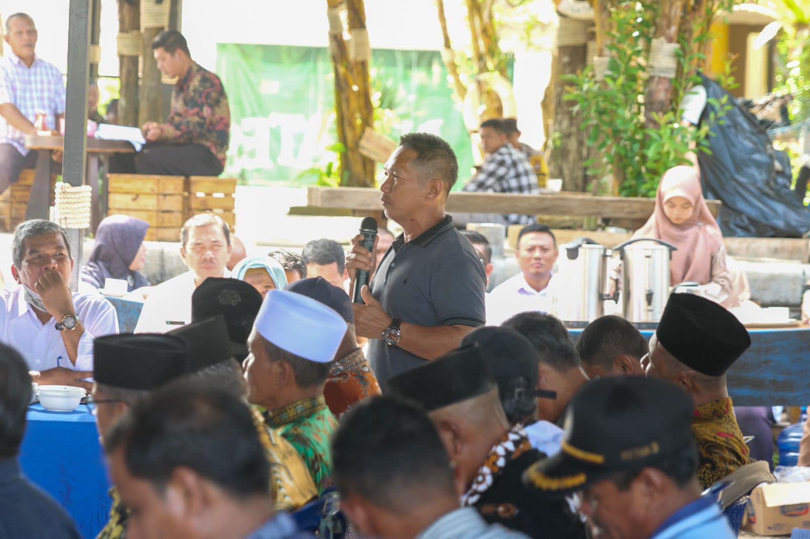 ALUR diskusi warga mengalir dalam Musrenbang Kecamatan Bulang, di Nipah Island Resort, Jembatan II Barelang, Rabu (8/2/2023).