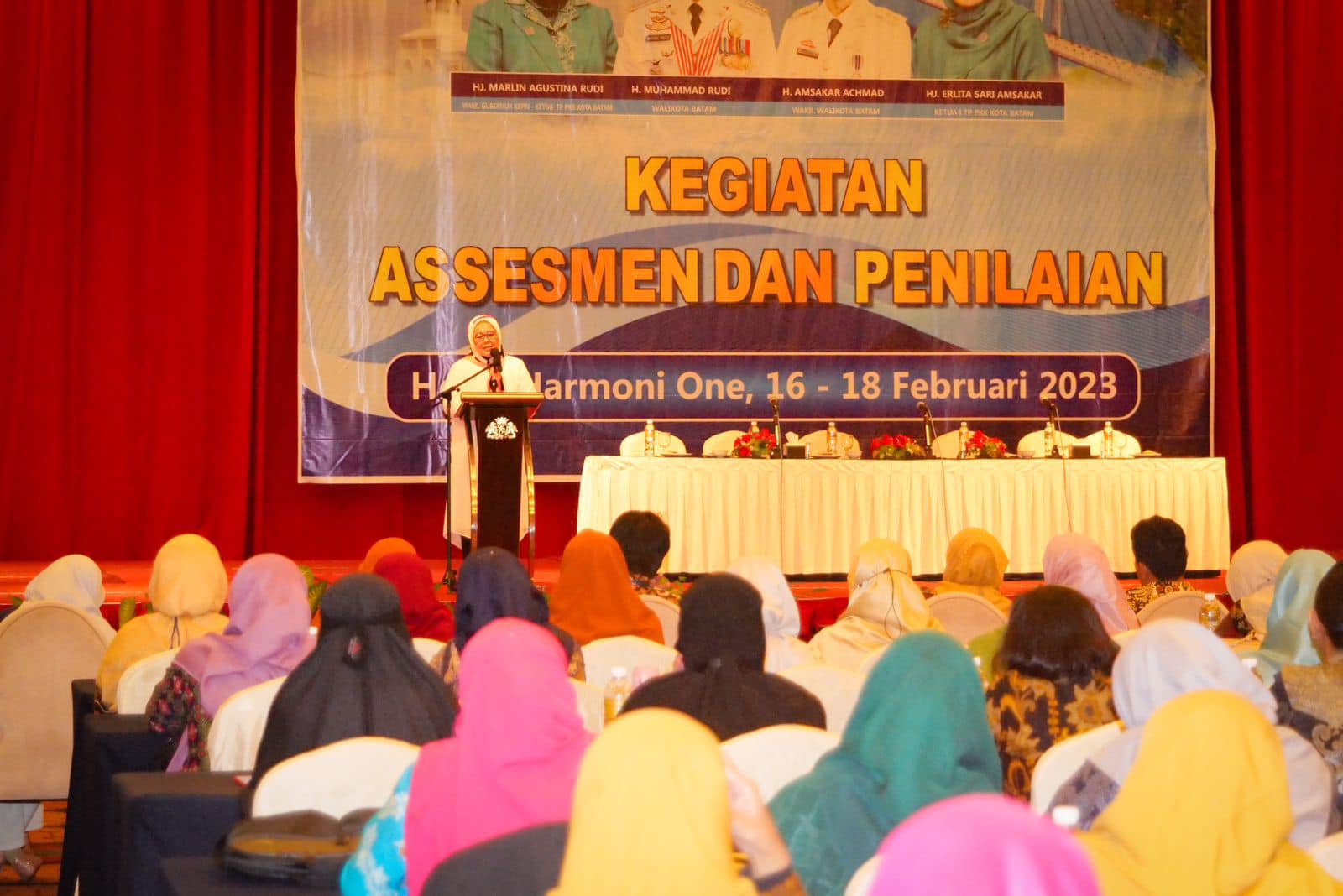 SUASANA Bimtek Assesmen dan Penilaian serta Bimtek PHBK Guru PAUD, di Hotel Harmoni One, Batam, Kamis (16/2/2023) pagi.