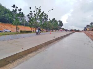 Ngebut, Pelebaran Jalan Laluan Madani ke Bandara Masuki Tahap Cor Beton Pondasi