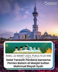 Malam ini, HMR & Wagub Marlin Bersama Masyarakat Tarawih Perdana di Masjid Sultan