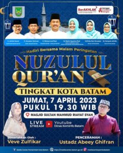 Ustaz Abeey & Veve yang “Gegerkan” Acara 1 Abad NU, Isi Peringatan Nuzulul Quran Batam