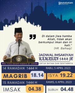Jadwal Imsakiyah 14 Ramadan 1444 H/2023
