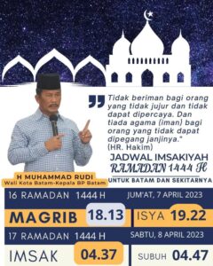 Jadwal Imsakiyah 16 Ramadan 1444 H/2023