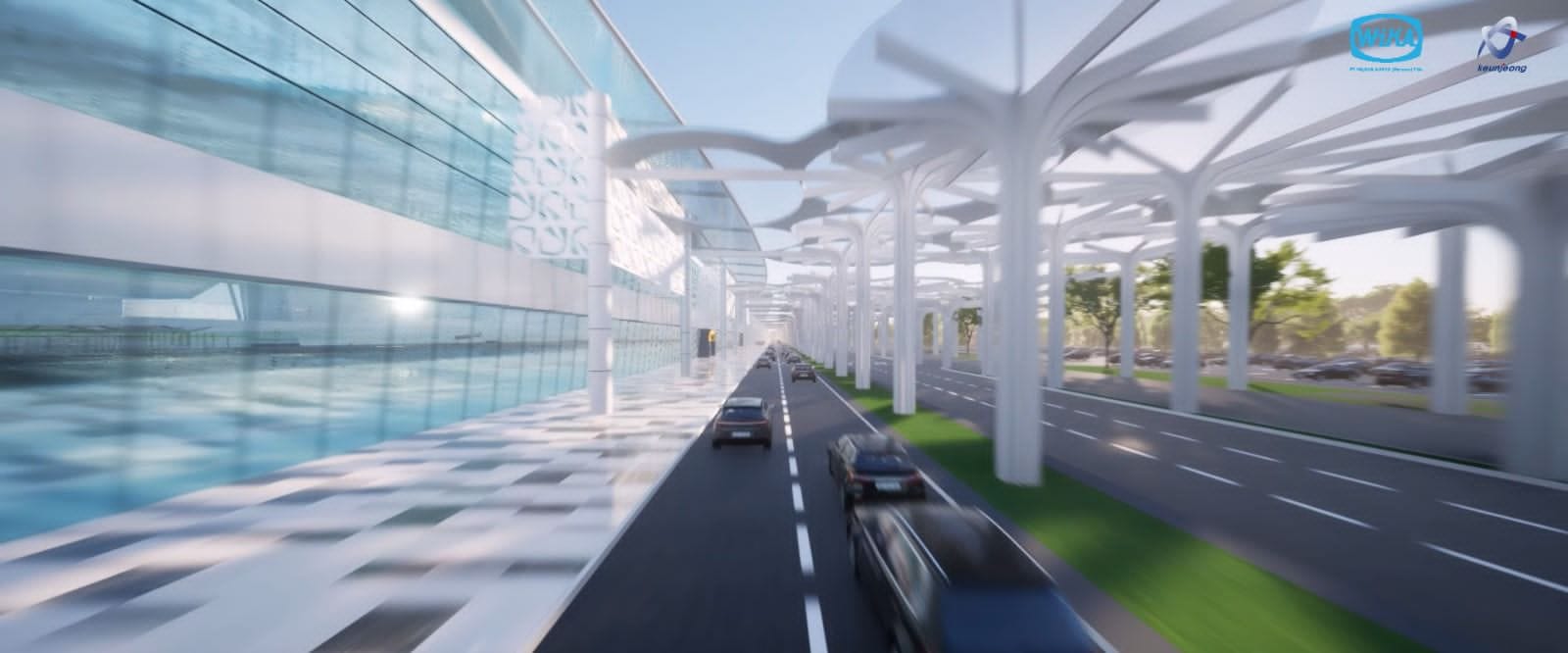 DESAIN Terminal II Bandara Internasional Hang Nadim Batam. Saat ini sudah dikerjakan.