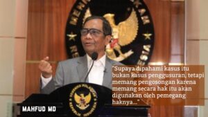 Kata Mahfud MD soal Rempang: Itu Bukan Penggusuran, tapi Pengosongan Lahan