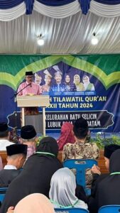 Apresiasi dari Jefridin, Generasi Cinta Alquran Tercermin di Ajang MTQH Batuselicin
