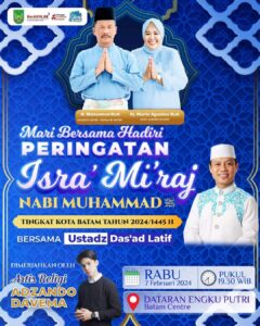 Penyanyi Style Korea Vibes Arab, Adzando Davema, Meriahkan Isra Mikraj di Kota Batam