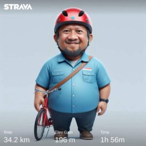 WARTA FOTO: Usai “Ritual” Gowes Bareng, “Om Rizal” Terpilih Pimpin Batam Folding Bike
