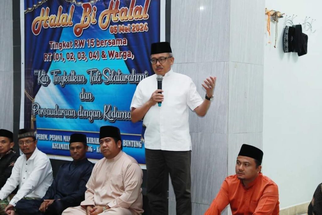 Jefridin Petik Nikmat Silaturahmi di Halal Bihalal Warga Mantang & Yayasan Muhajirin