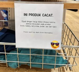 INSPIRASI PAGI: Menjual Barang Reject