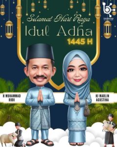 H Muhammad Rudi & Hj Marlin Agustina Mengucapkan: Selamat Hari Raya Iduladha