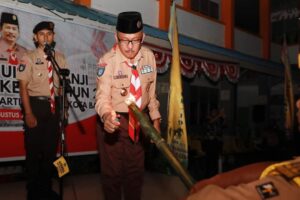 Obor & Api Unggun Bikin Upacara Ulang Janji Hari Pramuka Ke-63 Batam Akrab & Berkesan