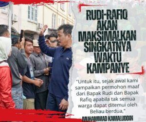 Rudi-Rafiq Maksimalkan Singkatnya Masa Kampanye untuk Penuhi Harapan Masyarakat