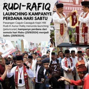 Paslon 2, Rudi-Rafiq Launching Kampanye Perdana Hari Sabtu, 5 Ribu Massa Siap Hadir