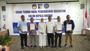 Tuntas, RSBP Batam Serahkan Hasil Medical Check-up Calon Kepala Daerah Se- Kepri 2024