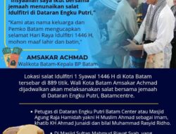 Yuk Ikut Pak Am Salat Idulfitri di Dataran Engku Putri, Khatibnya KH Ahmad Junaidi