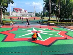 Dataran Engku Putri Bersolek Sambut HUT Ke-80 Republik Indonesia, Kini Makin Glowing