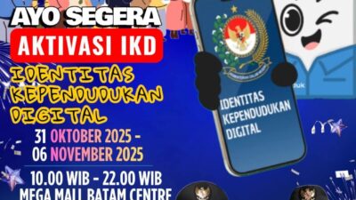 Baru!!! Mulai Hari Ini Disduk Buka Aktivasi Identitas Kependudukan Digital di Mega Mall