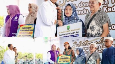 Amsakar & Erlita Serahkan Bansos, Lansia Batamkota, Seibeduk, & Nongsa Tersenyum