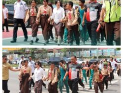 Begitu Besar Cintanya pada Anak Sekolah, Li Claudia Gandeng Murid SDN 001 Lewati ZoSS