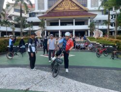Bersepeda Lipat, Aa Gym Tiba di Dataran Engku Putri Siap Gowes World Bicycle Day