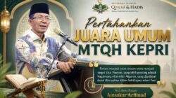 Buka Training Centre, Amsakar Target Juara Umum MTQH Kepri & Beri Bonus Rp50 Juta