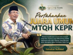 Buka Training Centre, Amsakar Target Juara Umum MTQH Kepri & Beri Bonus Rp50 Juta